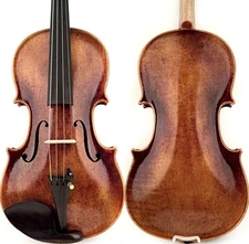 T21+ Master Antique/Old Strad 1715 Copy Violin 4/4 Clean European Wood Rich Tone