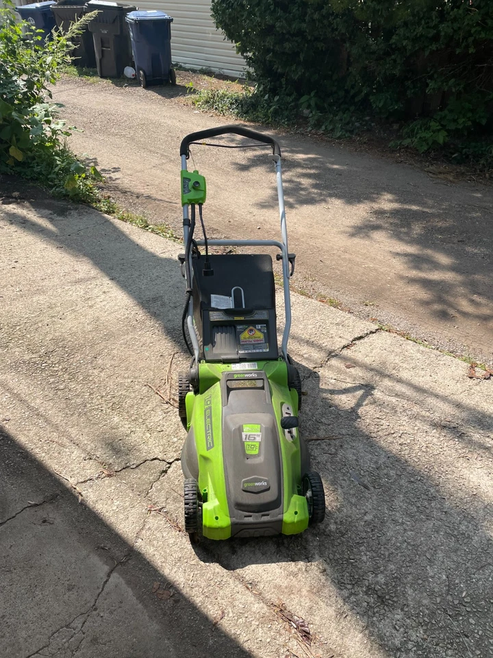 Проводная электрическая газонокосилка 10 А 16 дюймов мульчирующий мешок высокая эффективность - Изображение 2 из 4