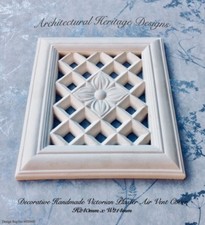 Decorative Handmade Plaster Air Vent Cover (Mesh Included) (240mm X 214mm)