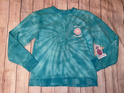 Girls Medium Love & Pineapples Be Bold Sweatshirt NWT - Picture 3 of 6