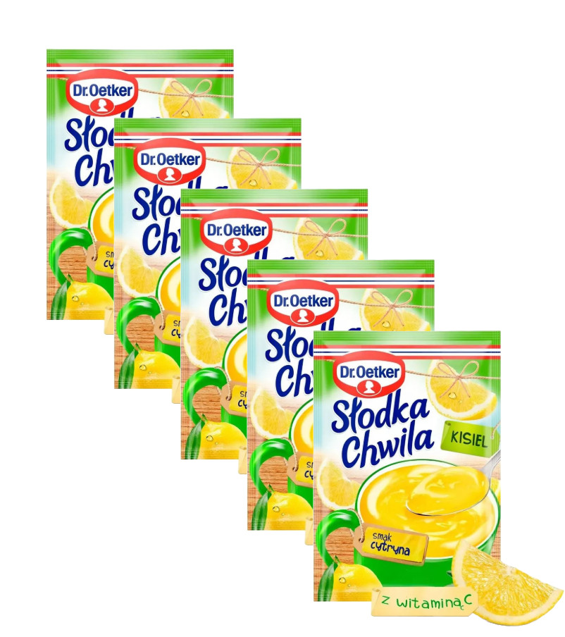 Горячее желейное лакомство Dr. Oetker Slodka Chwila KISIEL в кружке - ПАКЕТИКЕ БЕЗ ЛИМОНА