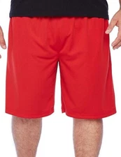 The Foundry Supply Co. Big & Tall Men Moisture Wicking Pull-On Short Red Size LT