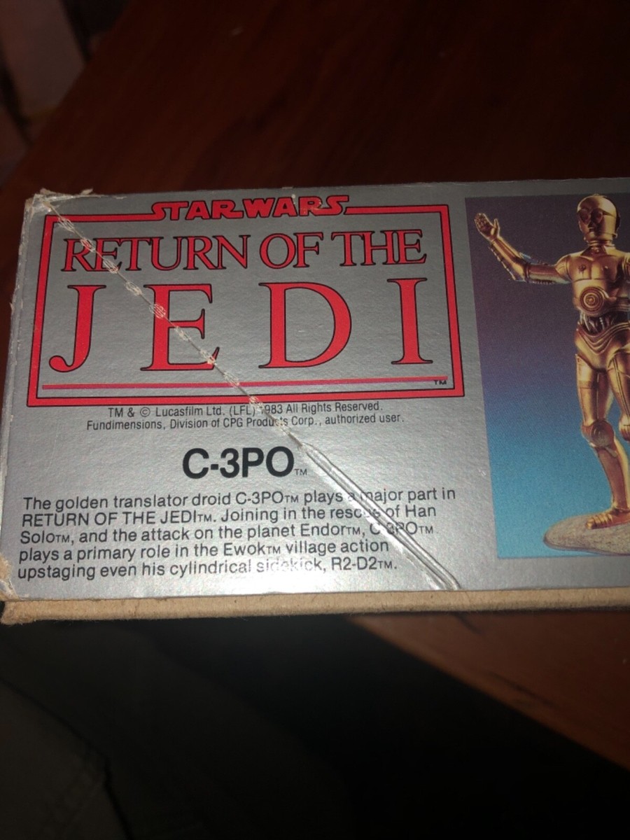 Vintage Star Wars Return of the Jedi C-3PO Model Kit by MPC 1983