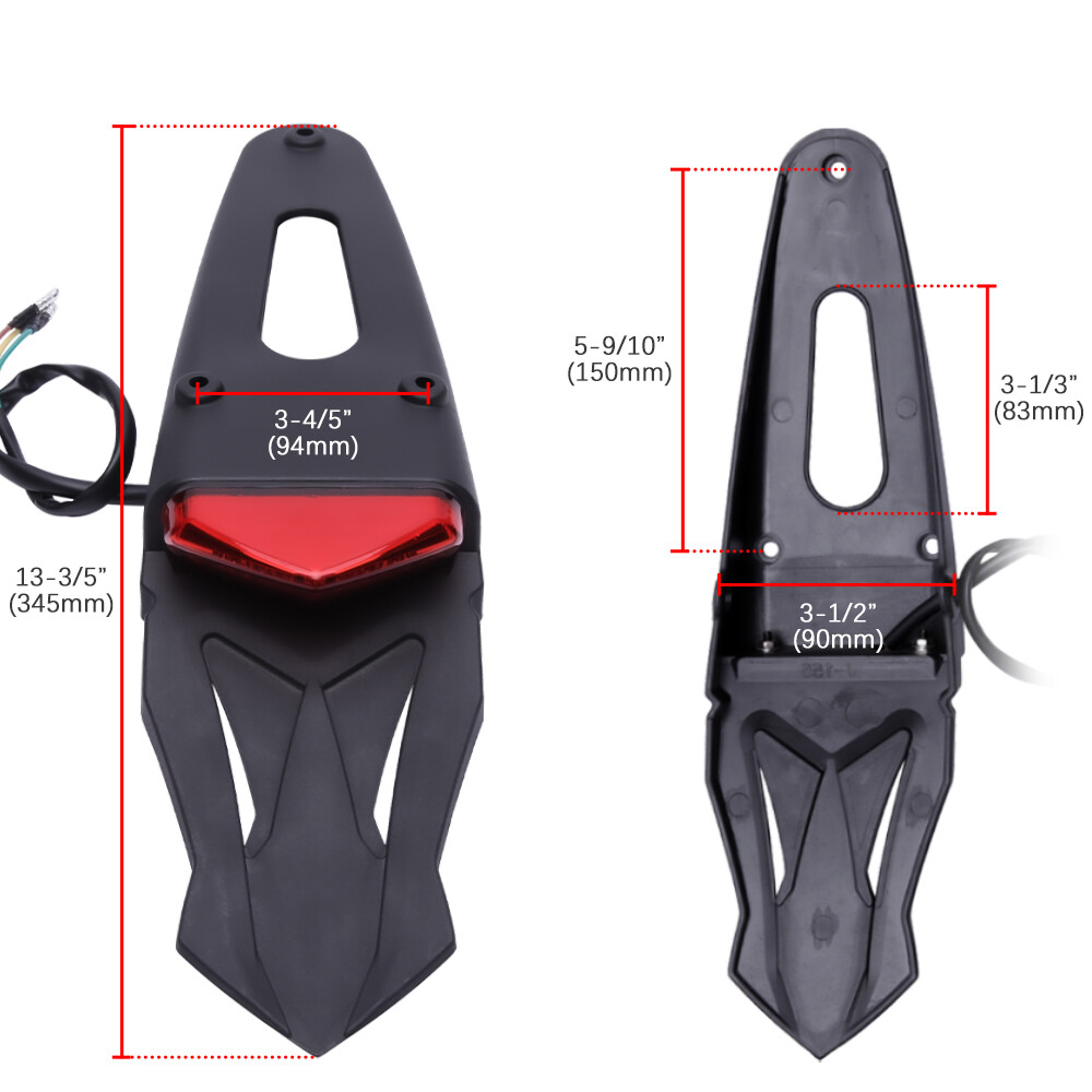 LED Rear Fender Brake Turn Signal Tail Light For SXF EXC EXCF XC