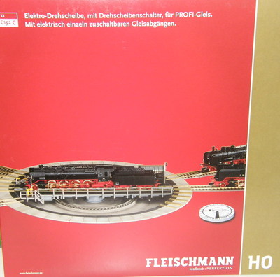 Fleischmann H0 6152 C Drehscheibe elektrisch für Profi-Gleis - NEU + OVP