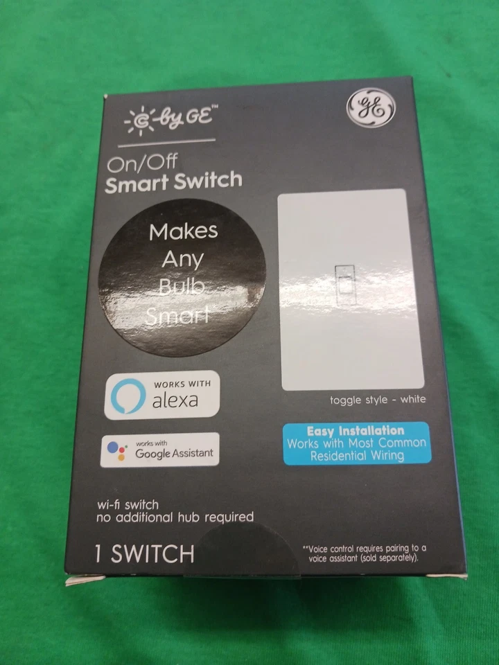 NEW C by GE ON/OFF LIGHT BULB SMART SWITCH APP/GOOGLE HOME CONTROLLED WHITE - Изображение 3 из 4