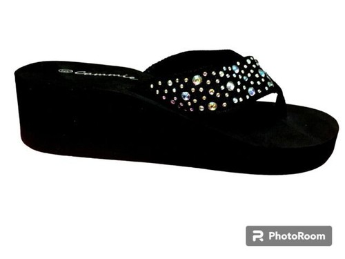 MEMORY FOAM FLIP FLOPS MULTICOLORED RHINESTONES OR GOLD & SILVER DIAMOND BLING - Picture 7 of 11
