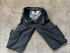 Ocean & Earth S/CH OE Pro Series Black Cargo Snowboard Pants Lined-ski-tube