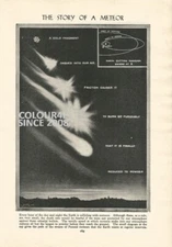 THE STORY OF A METEOR  ILLUSTRATION PRINT 