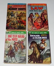 4 D-series vintage 1950s ACE Western Double paperbacks D-2 Coburn Nye Floren