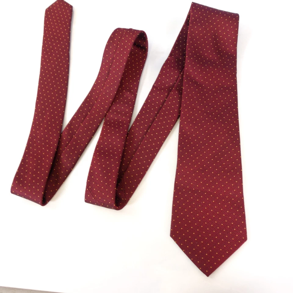 Terno formal bordado seda maciça bolinhas vermelhas gravata masculina comme Ca - Imagem 3 de 4