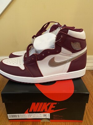 Nike Air Jordan 1 Retro High OG Bordeaux 555088611 Bordeaux/Metallic Silver 11.5