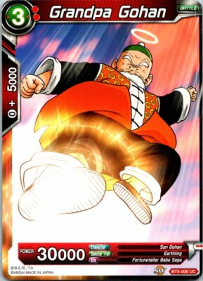 Grandpa Gohan BT5-006 UC Dragon Ball Super Card TCG X1 | eBay