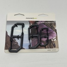 Hillman Apex by Minute Key Double Carabiner Trio 6061 Aluminum Anodized Black
