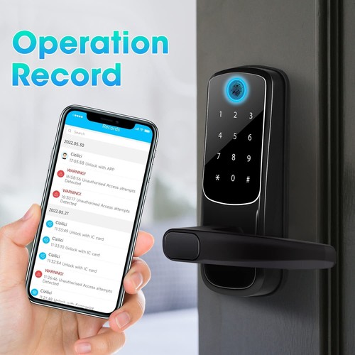 Cizilici Smart Door Lock, Keyless Entry Door Lock, Smart Lock for Front Door - Picture 6 of 7