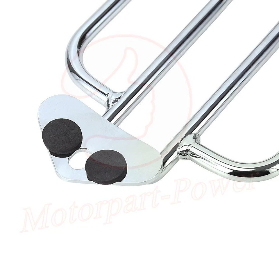 Portaequipajes guardabarros asiento individual cromado 2004-2022 para Harley Sportster XL 883 12000 Foto 3 de 4
