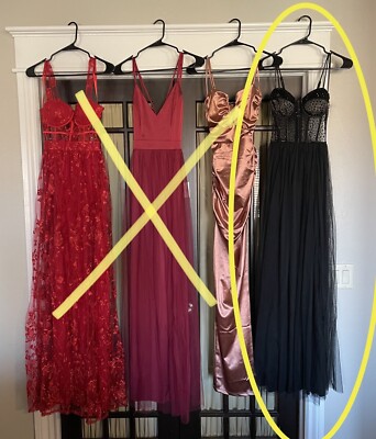 Black Tulle Mesh Bustier Prom Dress-Size XS, NWT Long Dress, Discontinued ZOYA | eBay Black Tulle Mesh Bustier Prom Dress-Size XS, NWT Long Dress, Discontinued ZOYA | eBay