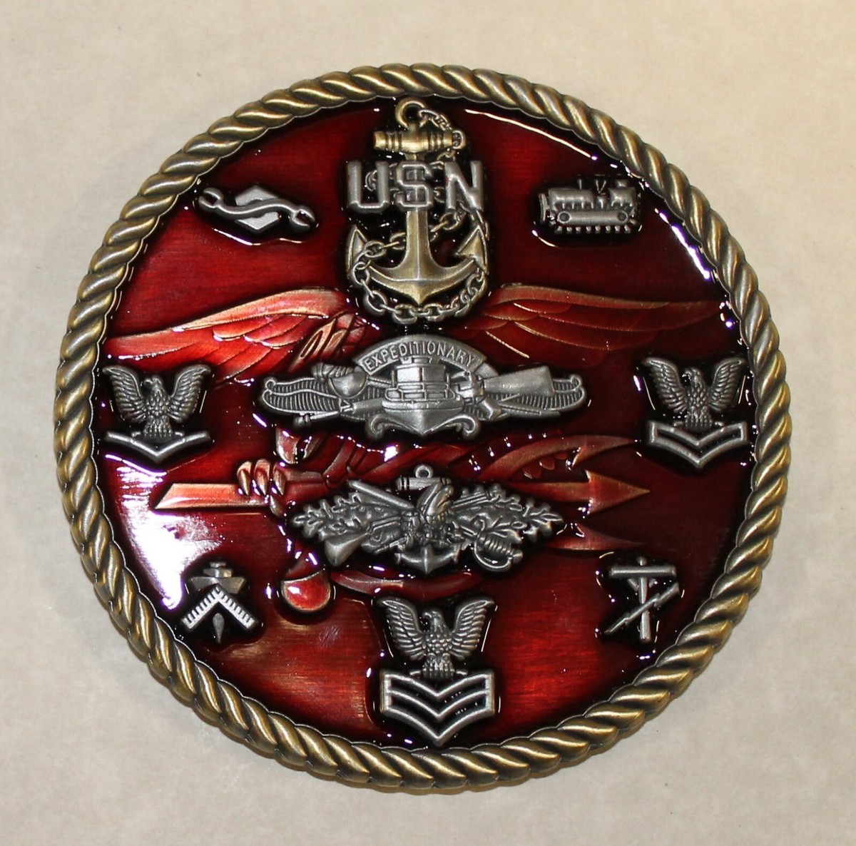 Naval Special Wafare We Build We Fight Seabee CB Can Do Navy SEAL