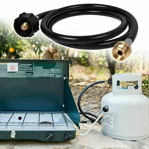Manguera adaptadora de propano de 6 pies convertidor de 1 lb a 20 lb para tanque QCC1 / tipo 1, parrilla de gas - Imagen 2 de 8