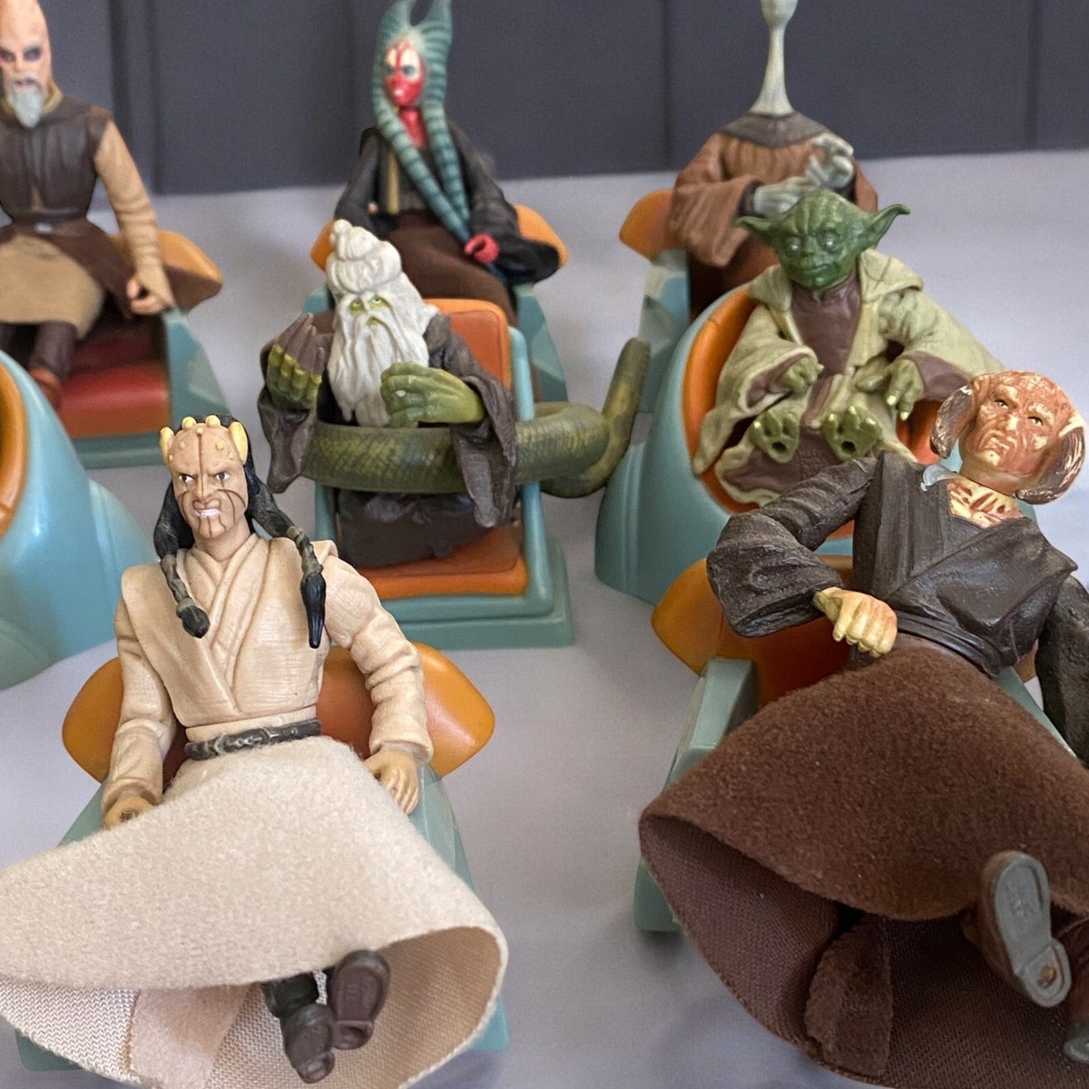 Star Wars High Jedi Council Set Complete 18 Figure Lot Plus