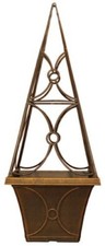 Eclipse Cage Trellis Planter 24cm - Black Bronze - Garden Patio Home Pot