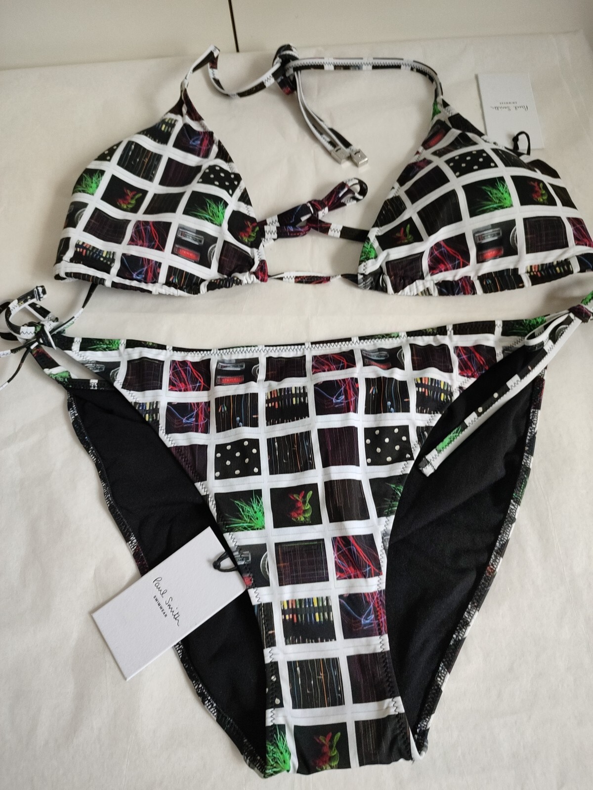 Paul Smith Womens Triangle Bikini Set “XL” bottom 'L' Top Brand New  RRP£145 image 3