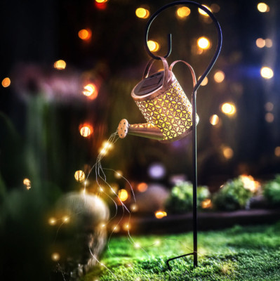 LUMILED Solar Gartenleuchte LED Dekorativer in Gießkannenform IP44 Außen Lampe