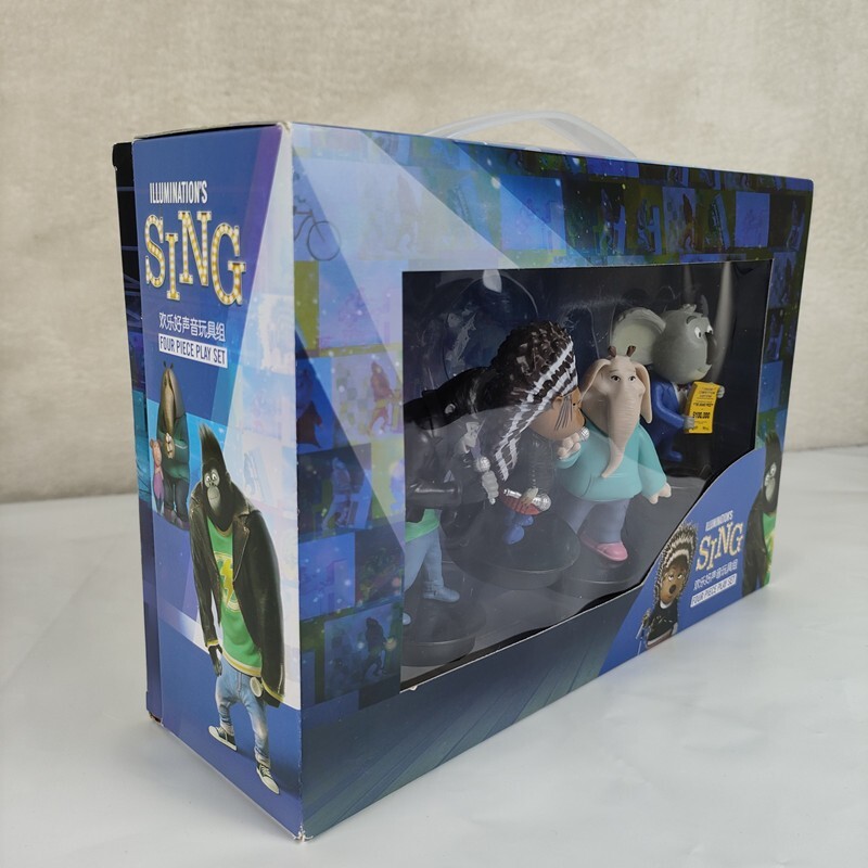 Universal Studios Sing Movie - Set of 4 PVC Figures- 2-3 Inch Tall