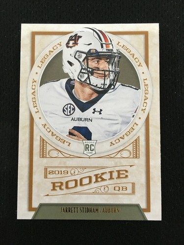 JARRETT STIDHAM ROOKIE PANINI 2019 NEW ENGLAND PATRIOTS RC DRAFT 