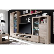 Parete attrezzazta con illuminazione LED, 310x204x46cm FESTIVO