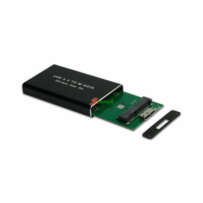 mSATA SSD to USB 3.0 Hard Disk Drive Enclosure Case Box Converter with Cable