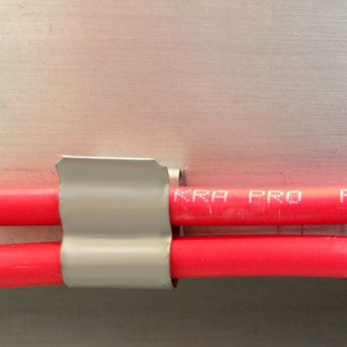 Kabelclips silber Anhängerrahmen Kabelklemme Sattelbinder Halterung - Bild 11 von 11