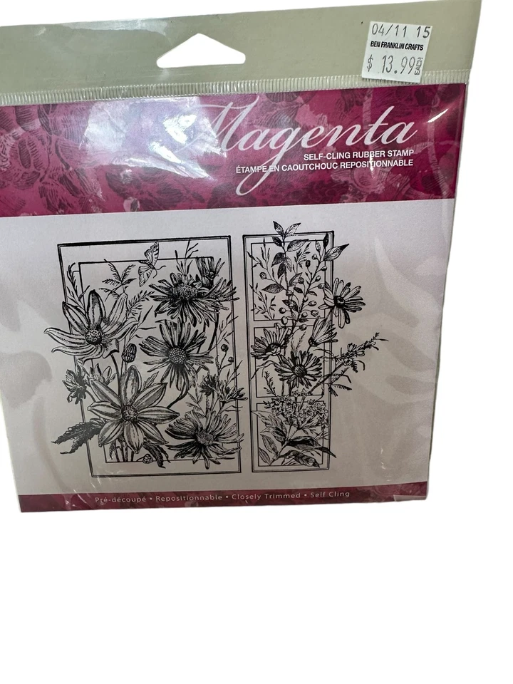 4 NUEVOS PAQUETES SELLOS ADHESIVOS TRANSPARENTES FLORES de goma palabras botánicas plantas ARTESANÍA Foto 2 de 4