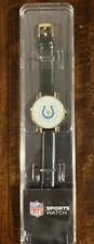 Indianapolis Colts NFL Licensed Football Team Black Sparo Watch Leather New