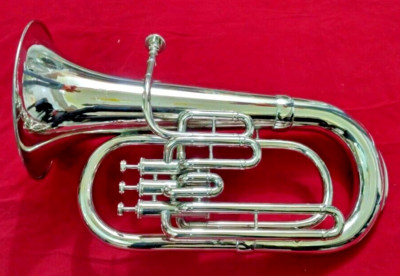 Euphonium 3 Valve Jazz Musical Instrument For Concerts & Orchestra Chrome Polish