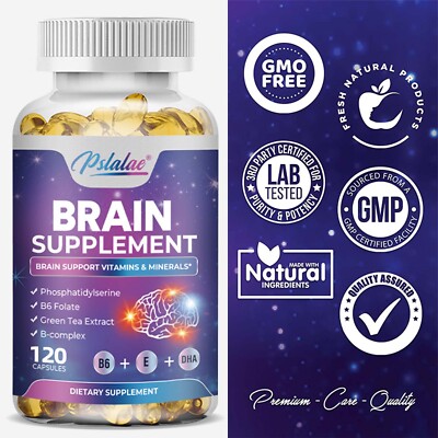 Brain Supplement - Memory Booster, Focus Function, Clarity - Phosphatidylserine