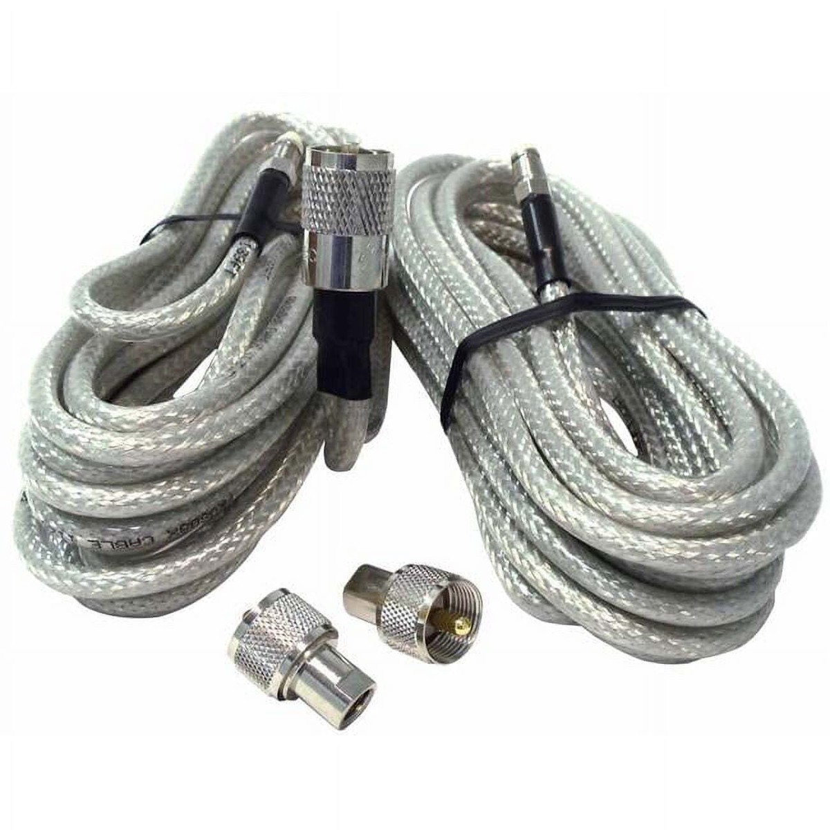 Procomm PR18SD8XN13 18 ft. Co-Phase RG8X with Nip Connectors Clear