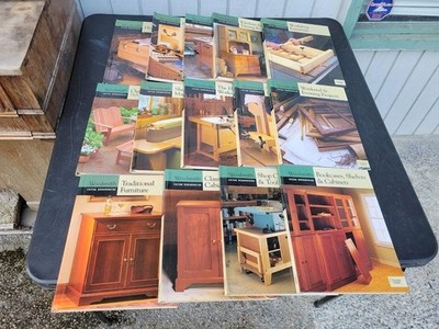 Lot Of (13) Woodsmith Custom Woodworking Oxmoor House PB Illustrated Books