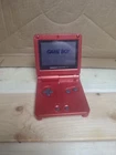 Vintage Nintendo Game Boy Advance SP Handheld Flame Red Working