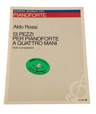 Aldo Rossi 13 Stück für Klavier mit 4 Händen leicht und progressiv leichte Noten
