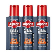 Alpecin C1 Caffeine Shampoo, 8.45 fl oz Pack of 3 , Caffeine Shampoo Cleanses