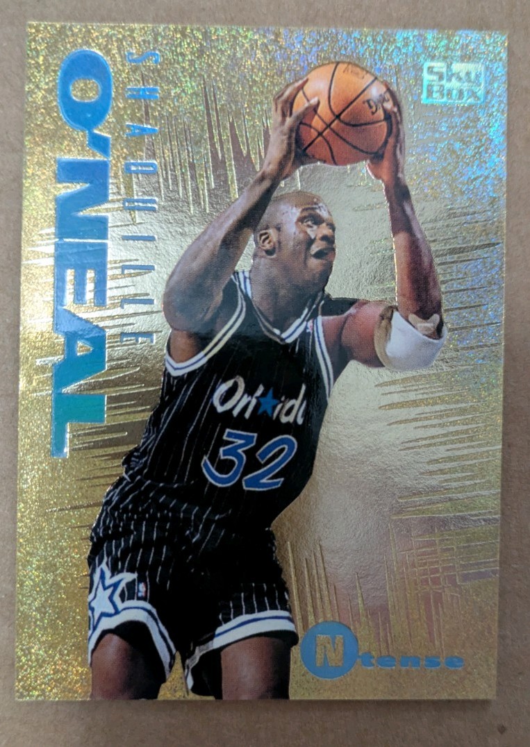1994-95 Skybox Emotion Ntense Basketball Shaquille O'Neal #7