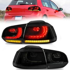  Tail lights Fit for 2010-2014 Golf 6th Gen, with Sequential Turn Signal