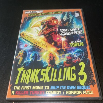 Thankskilling 3 (DVD) Horror Rare OOP Turkie Kill Count  Sequel Tankskilling