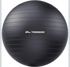 Trideer Exercise Ball Large 23-26in 58-65cm Pump included Black