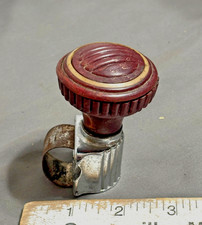 Vtg Truck Tractor Bakelite Red Marble Steering Wheel Suicide Knob Santay Rat Rod