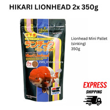 HIKARI Lionhead Mini Sinking Pellet Goldfish Feed Food for Head Growth 2x 350g