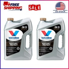 2 Pack, Valvoline Restore & Protect Full Synthetic 0W-20 Motor Oil 5 QT 59.34 per gallon
