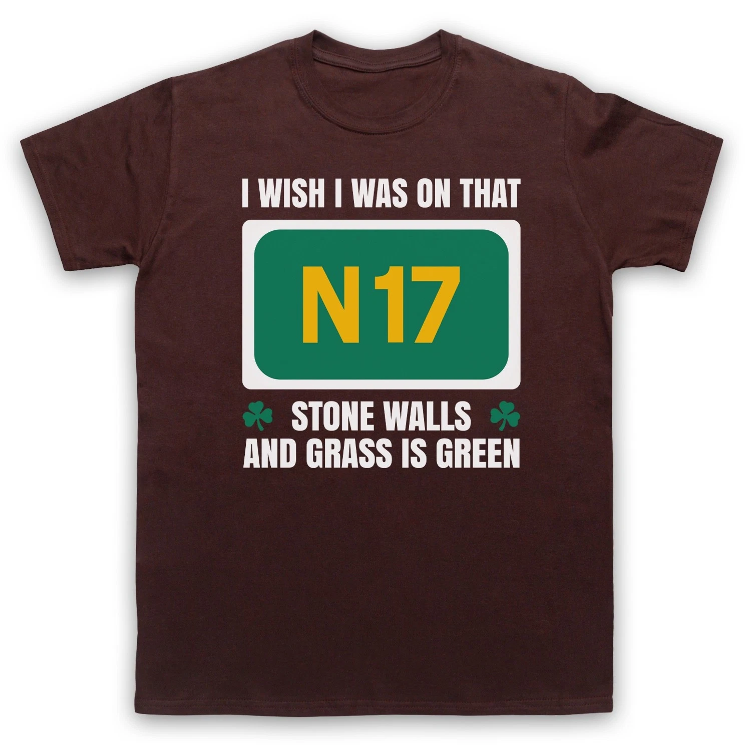 Saw Doctors I Wish I Was On That N17 Stone Walls Irish Rock Adults T-Shirt