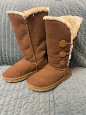 UGG Australia Bailey Button III Tall Chestnut Sheepskin Boots,uk-5.5,eu-38